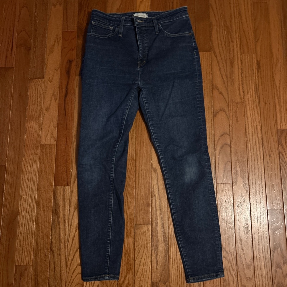 Madewell High Rise Dark Indigo Jeans